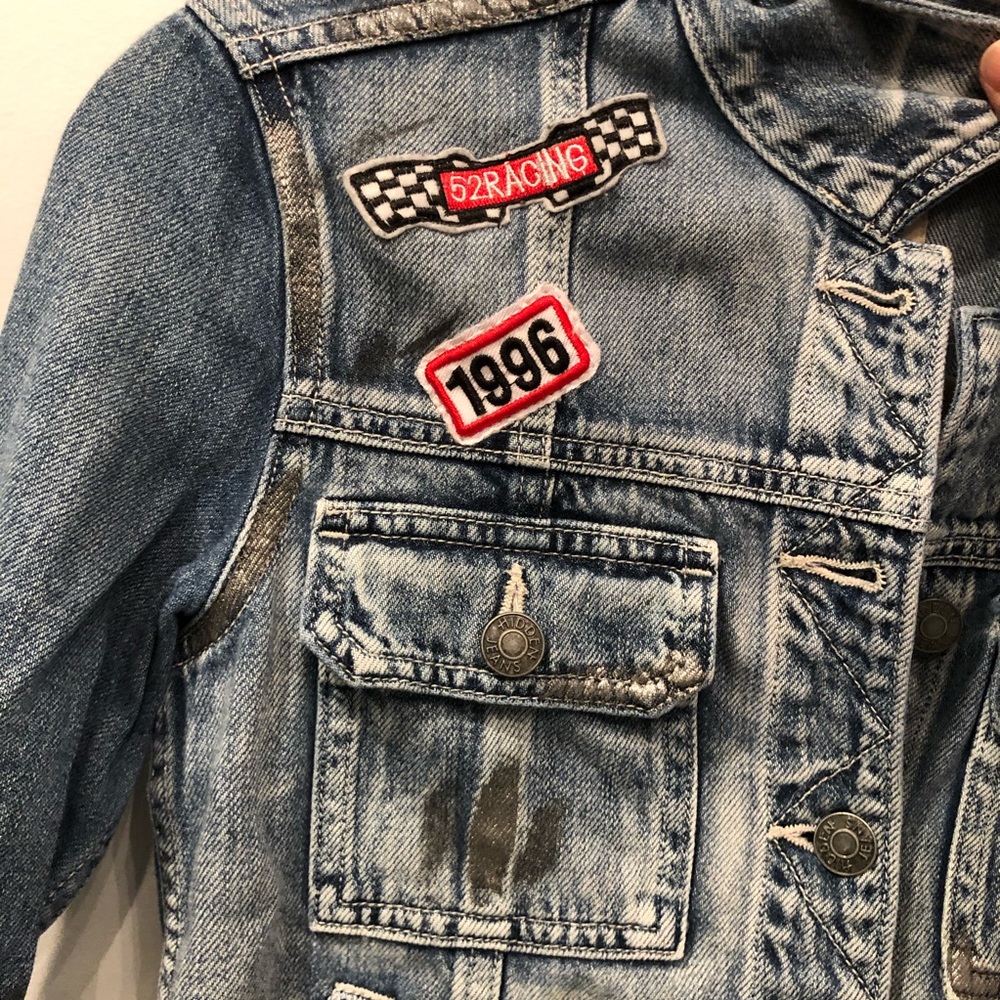 Hidden Jeans Patchwork Denim Jacket Xs - image 4